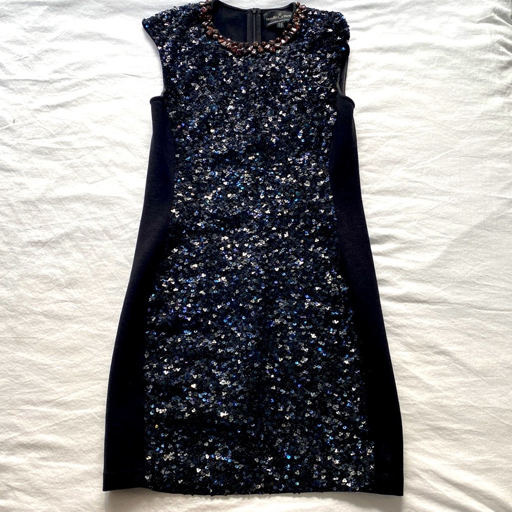 Sparkly Needle & Thread mini dress